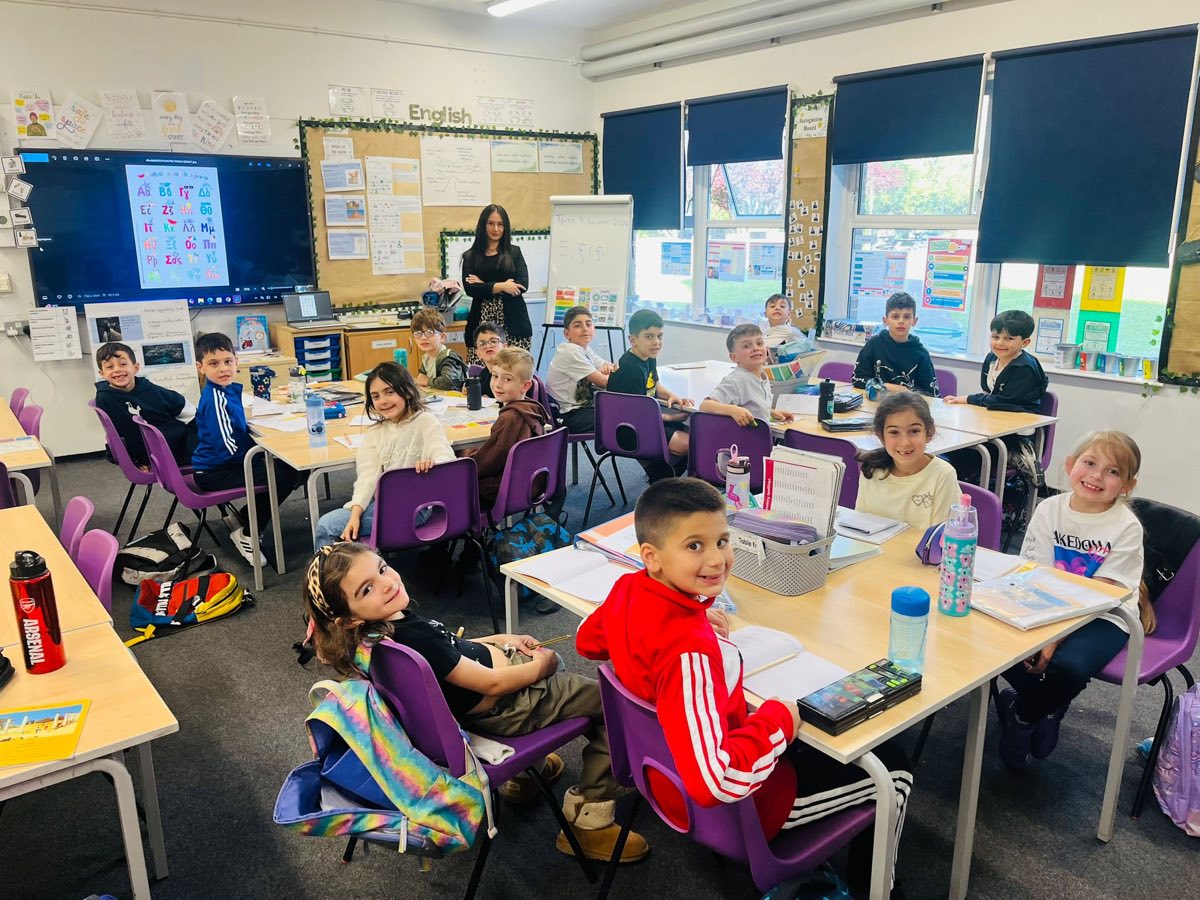 Our Year 1 class with their teacher