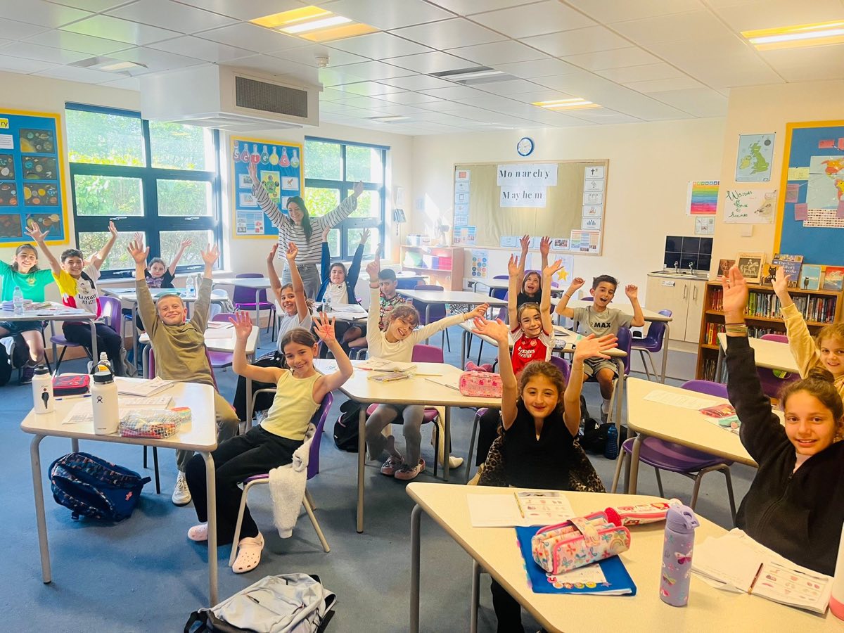 Our Year 2 class with their teacher