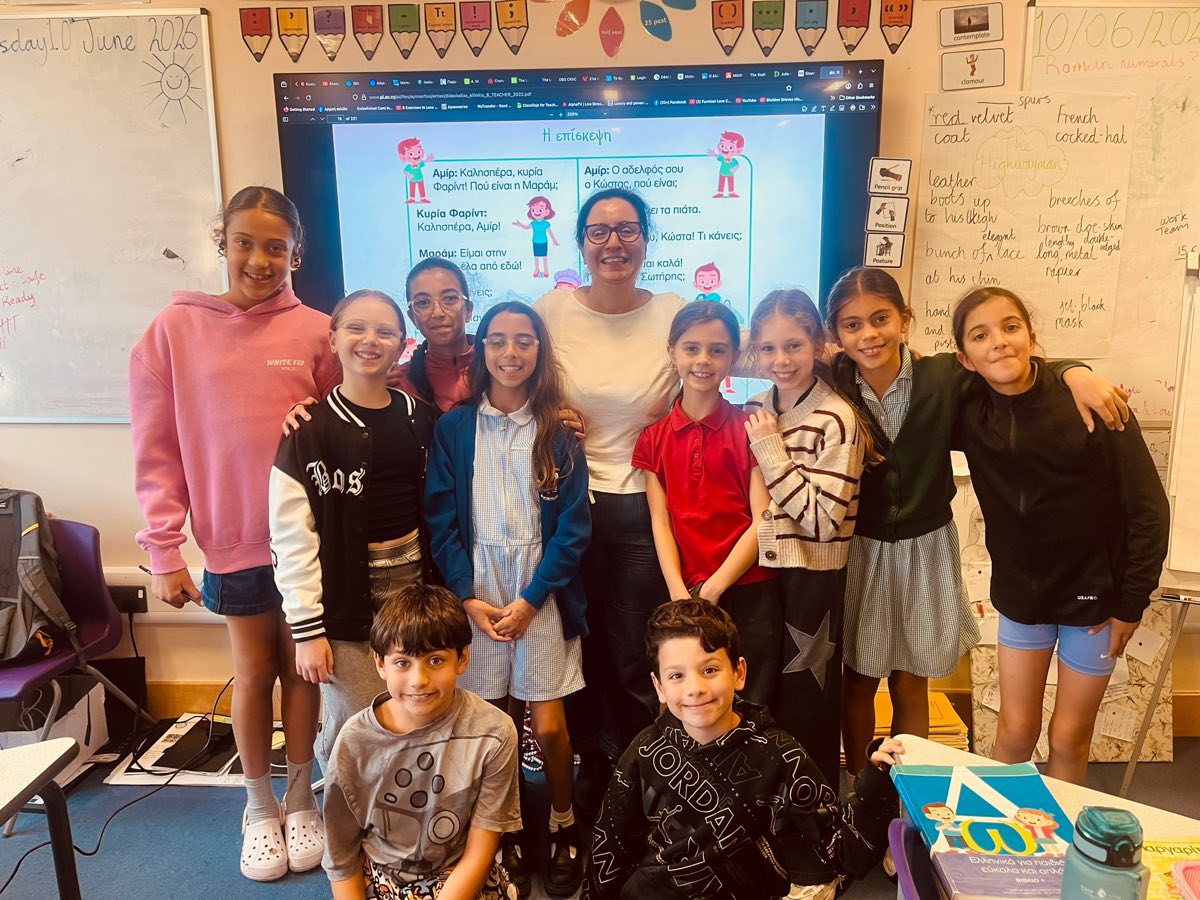 Our Year 3B class with their teacher