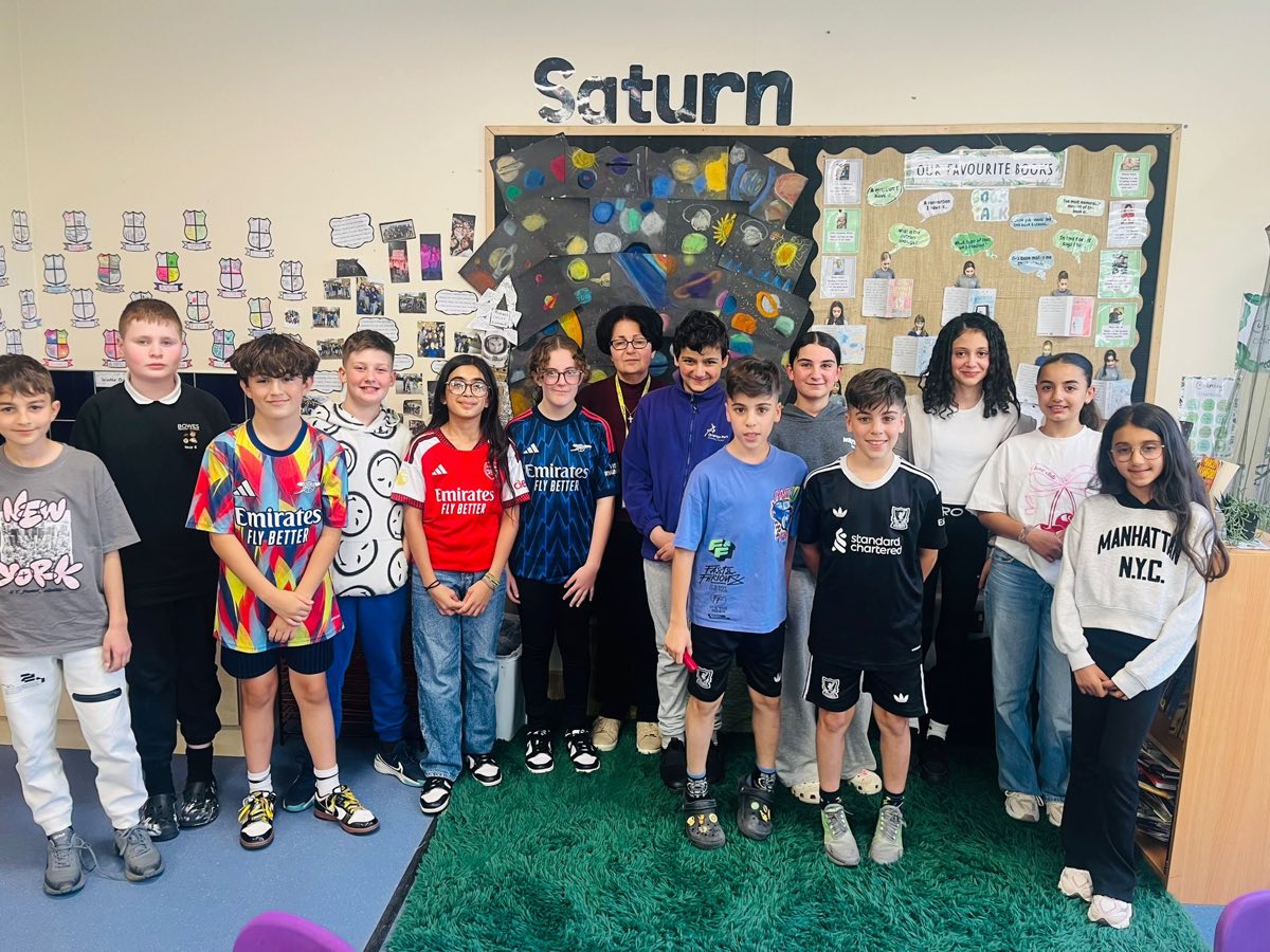 Our Year 4 class with their teacher