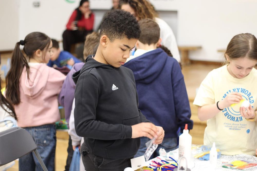 Children celebrating Easter at The Greek Academy