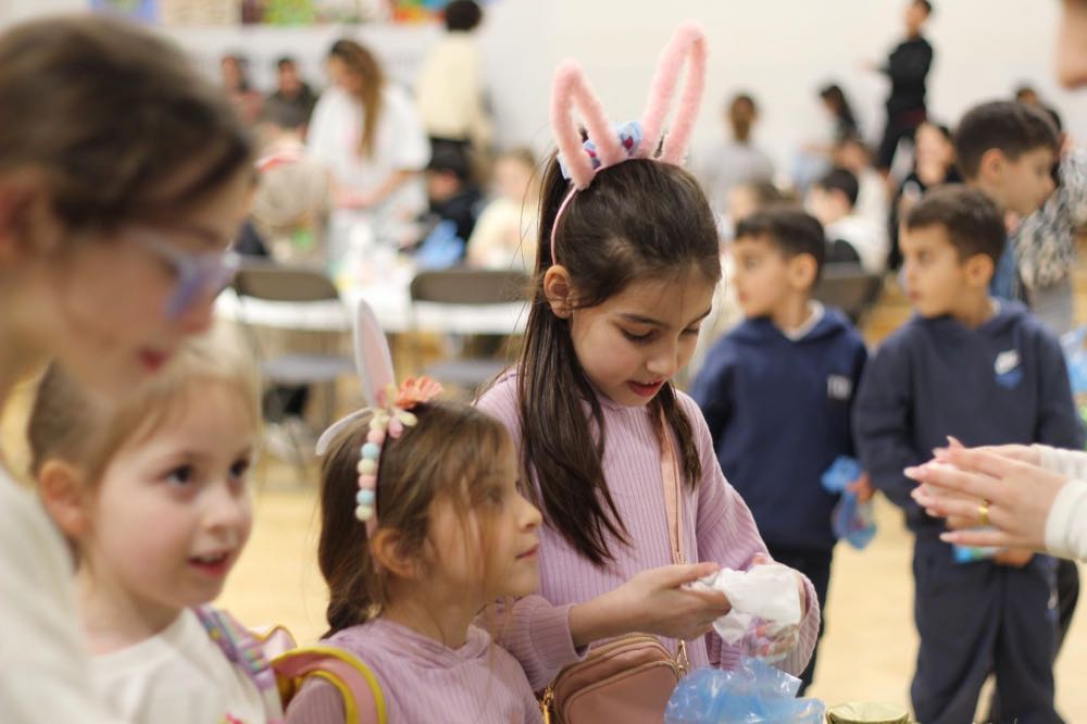 Children celebrating Easter at The Greek Academy