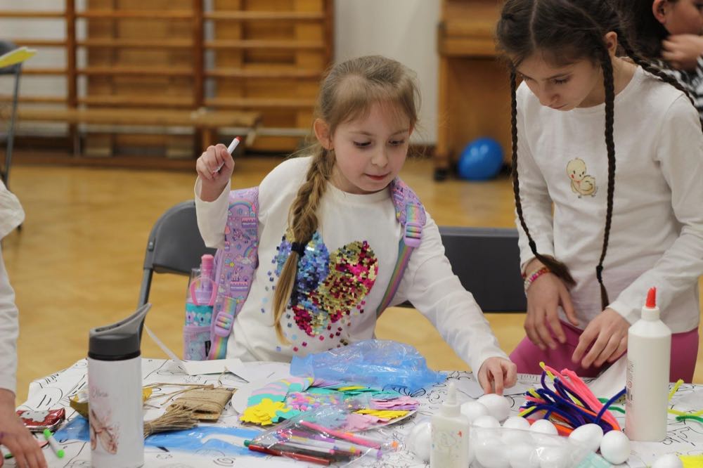 Children celebrating Easter at The Greek Academy