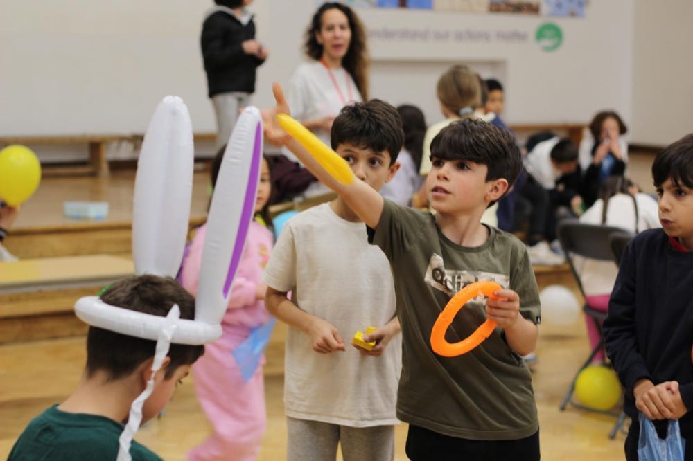Children celebrating Easter at The Greek Academy
