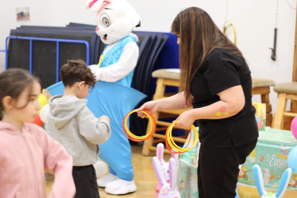 Children celebrating Easter at The Greek Academy