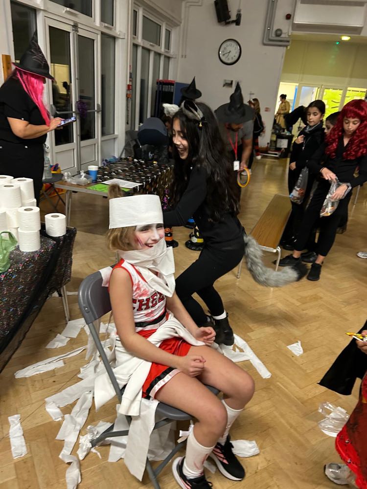 Children in costume at our Halloween celebration