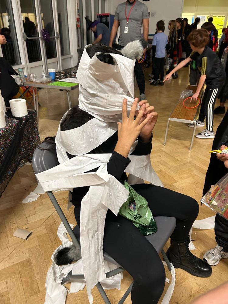 Children in costume at our Halloween celebration