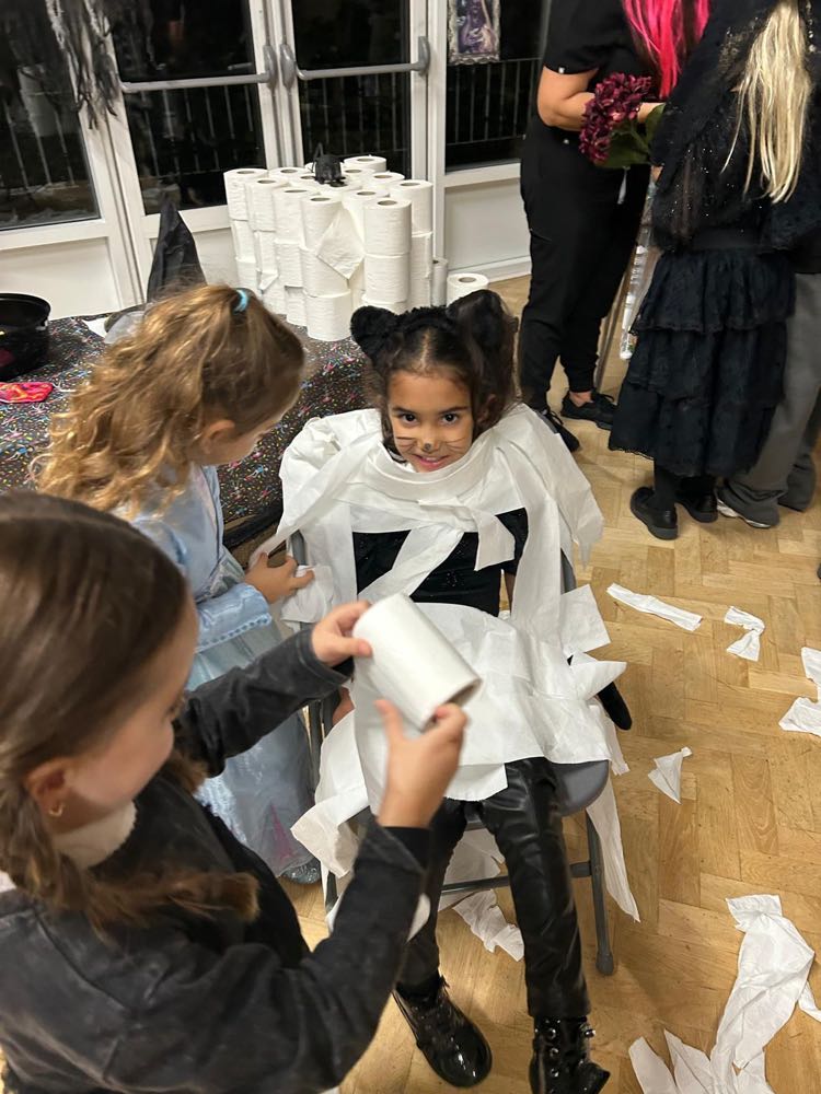 Children in costume at our Halloween celebration
