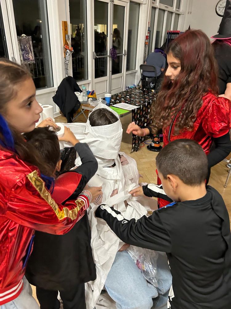 Children in costume at our Halloween celebration