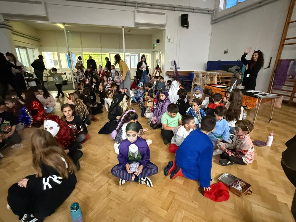 Children in costume at our Halloween celebration