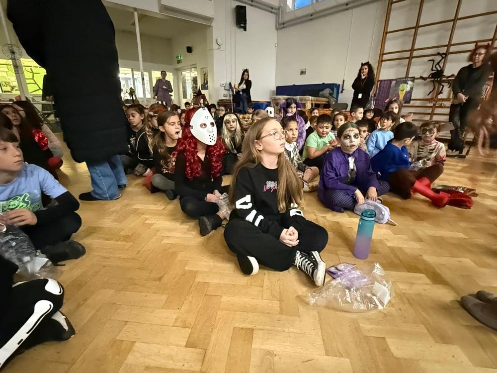 Children in costume at our Halloween celebration