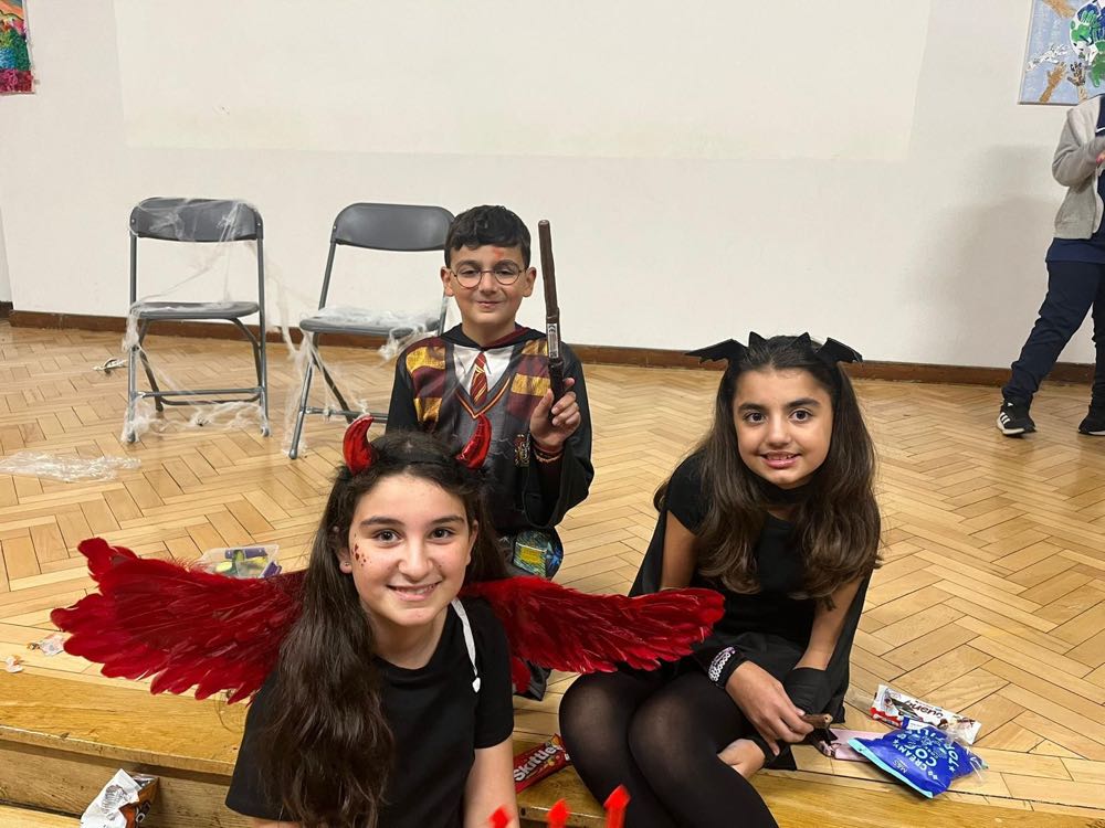 Children in costume at our Halloween celebration