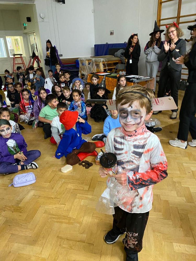 Children in costume at our Halloween celebration