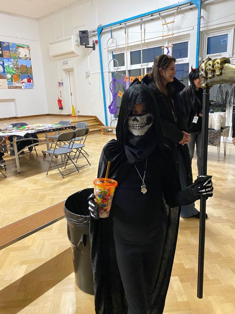 Children in costume at our Halloween celebration