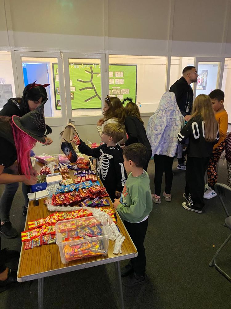 Children in costume at our Halloween celebration