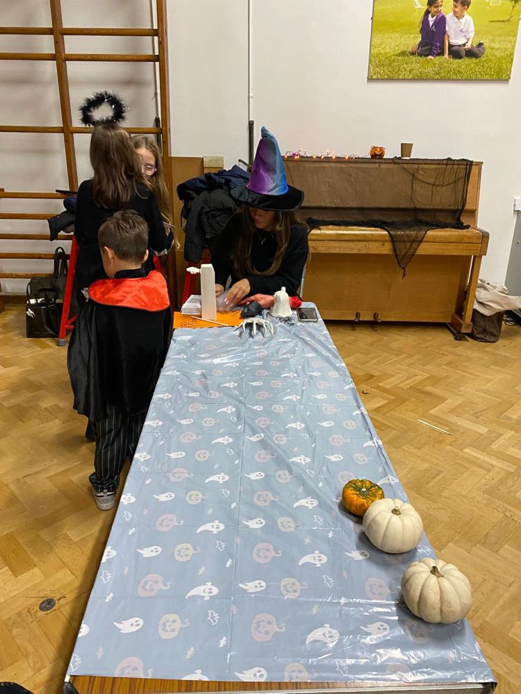 Children in costume at our Halloween celebration