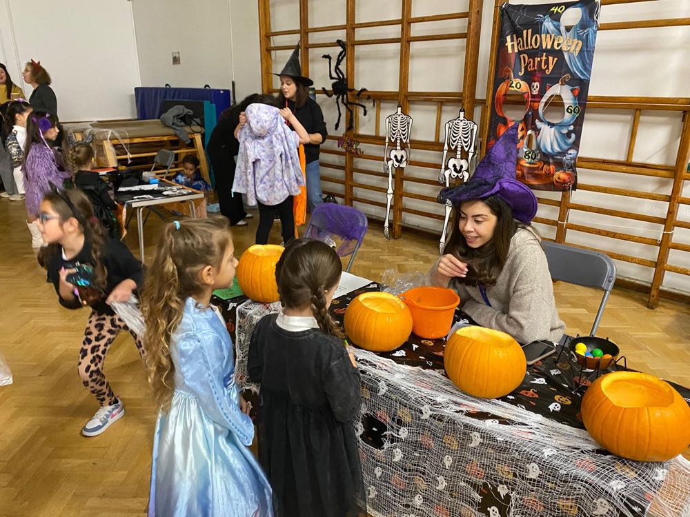 Children in costume at our Halloween celebration