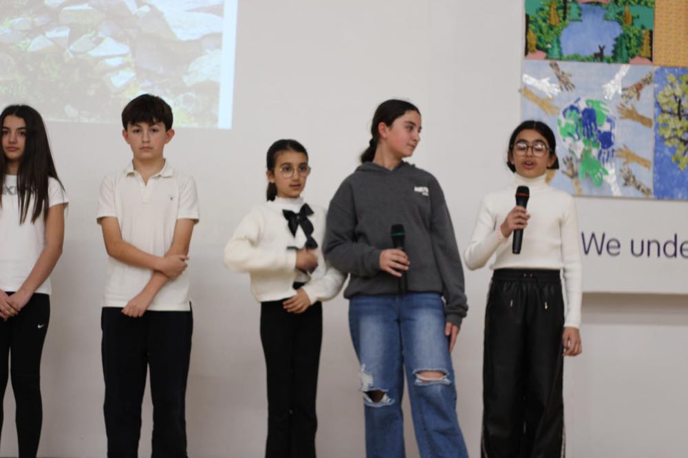 Children performing in our 25th of March play