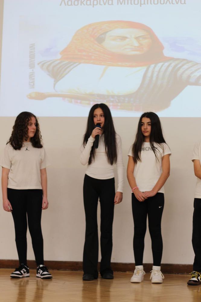 Children performing in our 25th of March play