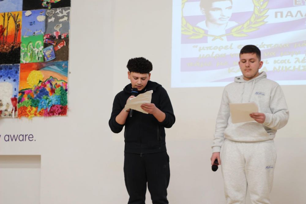 Children performing in our 25th of March play