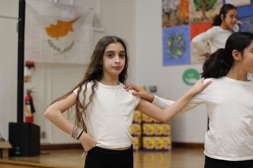 Children performing in our 25th of March play